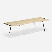 bench by Allan Gould, c. 1952, enameled steel, cotton cord, sold Feb 2020