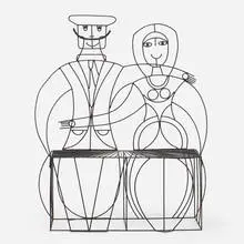John Risley, settee, c. 1965, enameled iron