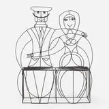 John Risley, settee, c. 1965, enameled iron
