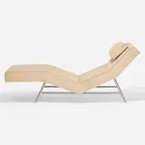 Milo Baughman, Fred chaise lounge, model 1231-400, c. 1970, upholstery, enameled steel