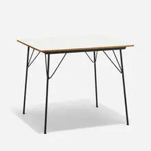 DTM-20 by Charles and Ray Eames, 1947, laminate over plywood, chrome plated steel, sold Feb 2020