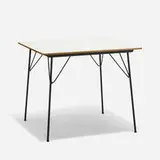 DTM-20 by Charles and Ray Eames, 1947, laminate over plywood, chrome plated steel, sold Feb 2020