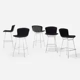 Harry Bertoia, bar stools, set of five