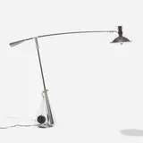 Clive Entwistle, table lamp, c. 1965, lacquered fiberglass, aluminum, chrome-plated steel, acrylic, plastic, steel wire