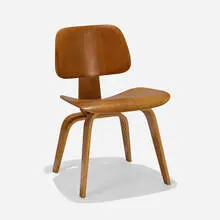 DCW by Charles and Ray Eames, ash plywood, rubber, sold Feb 2020