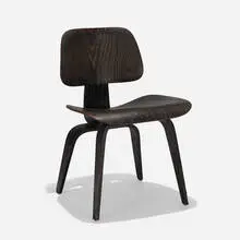 Charles and Ray Eames, DCW, 1945, aniline-dyed ash plywood, rubber