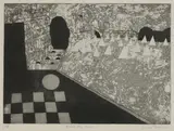 Julian Trevelyan, Untitled, Julian Trevelyan RA (1910-1988) 'Before the race' etching and aquatint