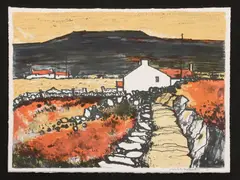 Wilf Roberts, Untitled, Wilf Roberts (1941-2016) 'Bwlch' lithograph printed in colours