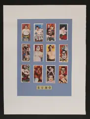 Untitled by Peter Blake, Sir Peter Blake RA (b.1932) ‘S is for Sumo’ screenprint in colours, sold Jan 2021