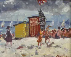 Geoffrey Chatten, Untitled, oil on board 25.5 x 30.5cm .