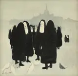 Janet Ledger, Untitled, the first signed l.l.; the second signed and dated '82 l.l. oil on board 15 x 15cm (2) .