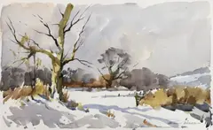 Edward Wesson, Untitled, watercolour 38.5 x 56cm