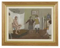 Constance Mary Hoopell, Untitled, watercolour and gouache over pencil on grey paper 23.5 x 33.5cm (2)