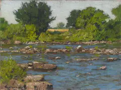 Edge of a River by William Wendt, oil on canvas, sold Apr 2006