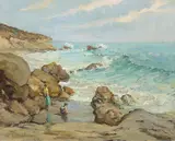 William Darling, In the Tide Pool, oil on canvas on panel