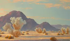 John W. Hilton, Sun and Silence, oil on board
