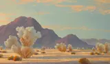 John W. Hilton, Sun and Silence, oil on board