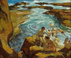 Mischa Askenazy, The Bathers, oil on canvas
