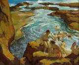 Mischa Askenazy, The Bathers, oil on canvas