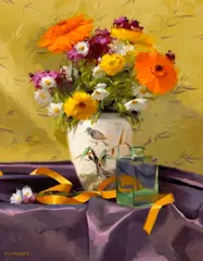 Fiesta by Laurie Kersey, 2005, oil on canvas, offered Apr 2006