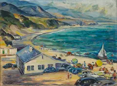 Ruby Zahn White, Paradise Cove, Malibu, oil on canvas
