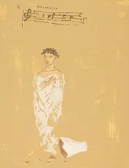 Nicholas Africano, Gnossienne, 1991, silkscreen on China paper