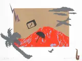 Laurie Anderson, Mt. Daly: US IV, 1982, lithograph in seven colors