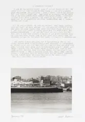 Laurie Anderson, Is Anybody Home?, 1977, black and white photograph and graphite on paper