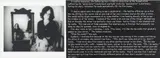 Laurie Anderson, Stills from 'Dear Reader': 3, 1975, black and white photograph with photostat text