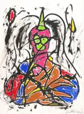 Fab Five Freddy, Untitled, 1986, chalk and paint on paper