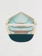 Sam Cady, Dinghy, 1981, silkscreen printed in colors on Arches paper with Holly Solomon Editions blindstamp