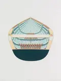 Sam Cady, Dinghy, 1981, silkscreen printed in colors on Arches paper with Holly Solomon Editions blindstamp