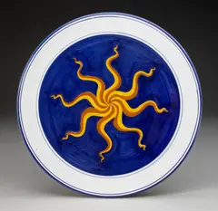 Biagio Caldarelli, Il Sole è una Stella, 1989, glazed ceramic