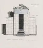 Donna Dennis, Duane Street Hotel, 1974, watercolor on paper