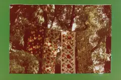 Camouplage (sic) Camouphlage Documenta 6, 1977 by Tina Girouard, 1979, color photograph, sold Nov 2005