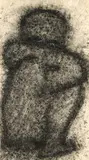 Michel Haas, The Beggars, 1983, charcoal and pigment on handmade paper