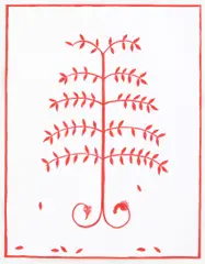 John Hatfield, Study for Sex Tree, 1994, ink on paper