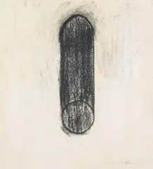 Jene Highstein, Untitled, 1973, charcoal on paper