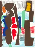 Shirley Jaffe, Untitled, 1992, silkscreen printed in colors on wove paper