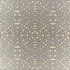 Valerie Jaudon, Belle Fontaine, 1976, metallic pigment and oil on canvas