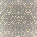 Valerie Jaudon, Belle Fontaine, 1976, metallic pigment and oil on canvas
