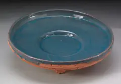 Steve Keister, Hawte (Caribbean Blue), 1996, terracotta with blue glaze