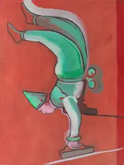 Scott Kilgour, Tin Toy Clown, 1985, oil on board
