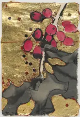 Untitled (Holly) by Robert Kushner, 1991, ink, acrylic, and glitter on paper, sold Nov 2005
