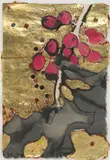 Robert Kushner, Untitled (Holly), 1991, ink, acrylic, and glitter on paper