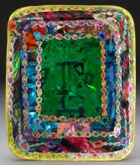 Untitled by Thomas Lanigan-Schmidt, 1997, aluminum foil tray, pipe cleaners, plastic wrap, staples, and other mixed media, sold Nov 2005
