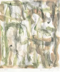 Melissa Meyer, VSC XXIX, 1992, monoprint in colors on wove paper