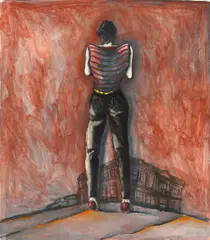Michael Mogavero, Solitude, 1981, acrylic and charcoal on paper