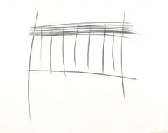 Richard Nonas, Untitled, 1973, charcoal on paper