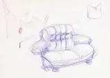 Helga Natz, Untitled, 1975, color pencil on paper